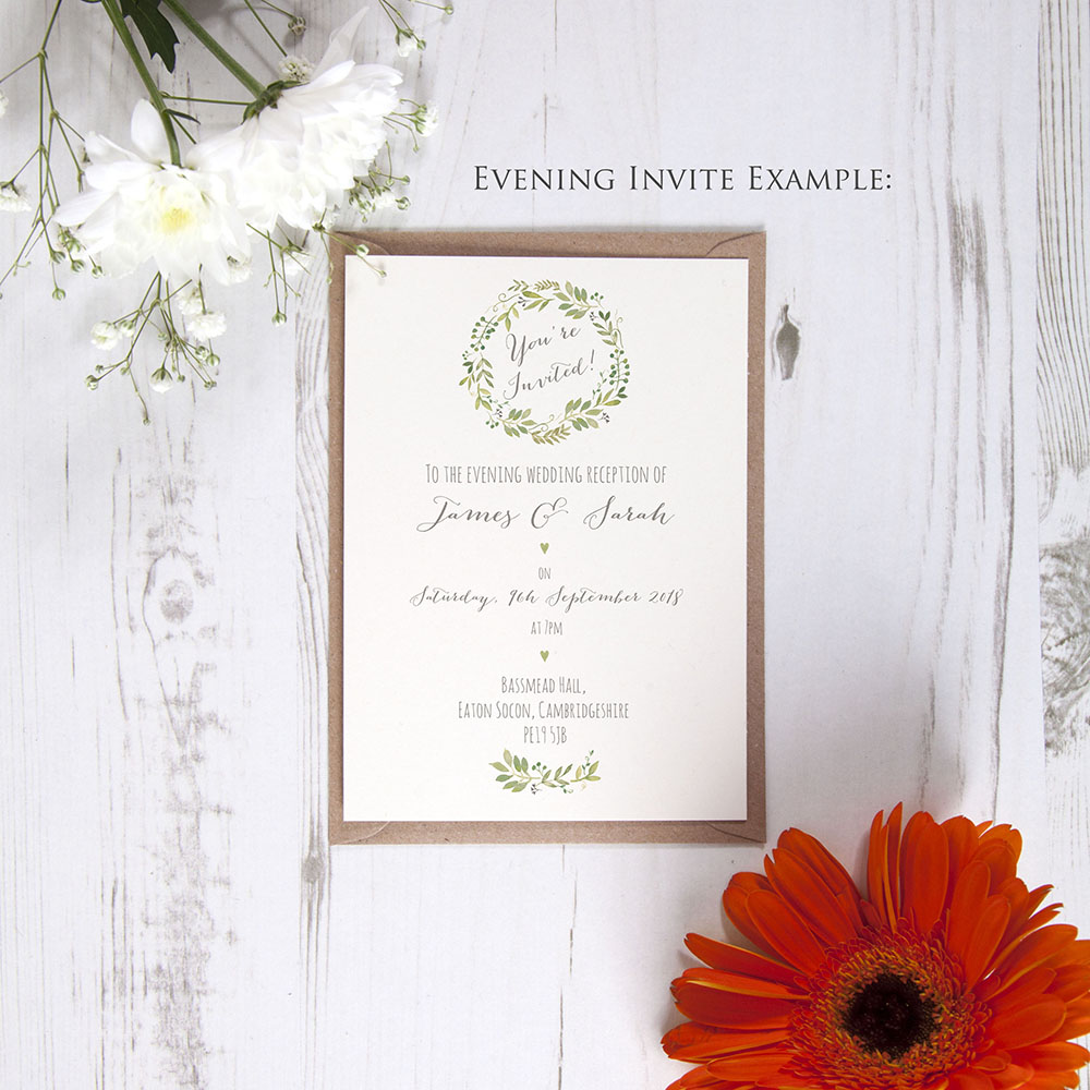 Wedding Save the Date Watercolour - Watercolor Hand painted Rose Personalised - Minimal floral watercolour INVITE top - STD